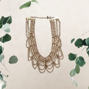 Women's Fashion Gold Layered Necklace